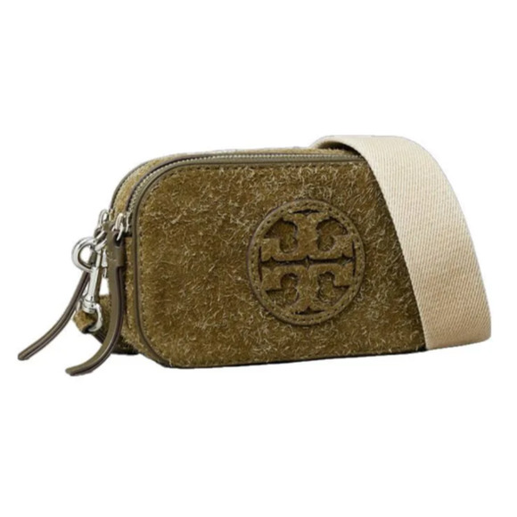 Tory Burch Mini Miller Crossbody Purse Bag Detachable Strap Handbag Olive Green - Picture 1 of 10